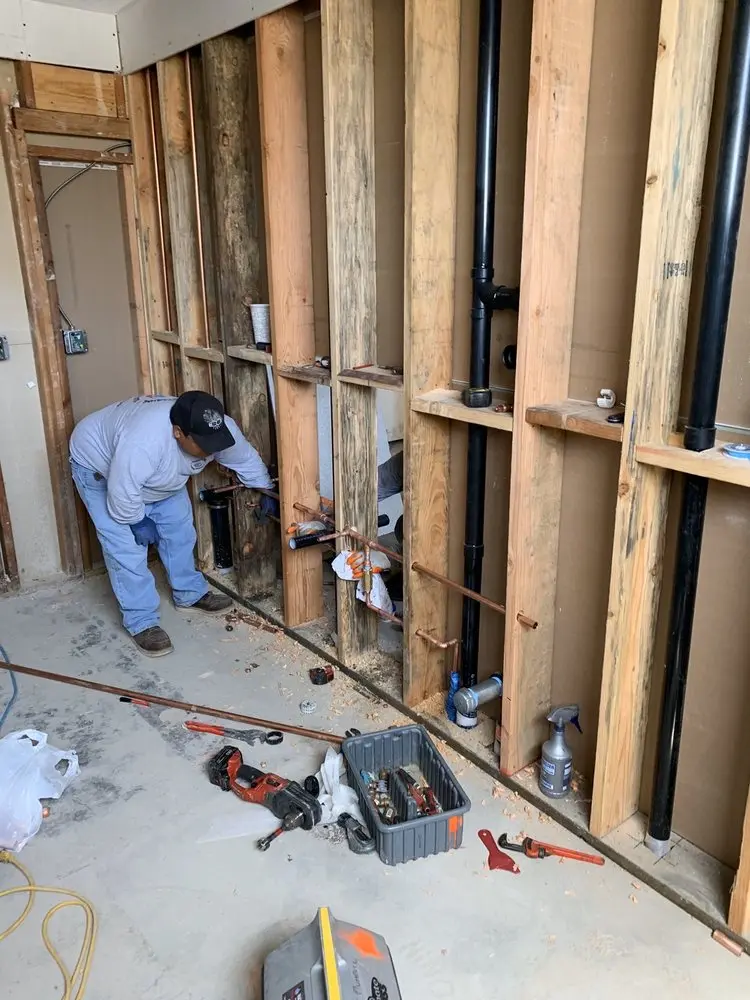 Commercial rough-in plumbing for Water Heater Replacement in Ellsworth
